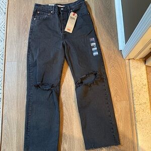 Womens rib cage straight Levi jeans